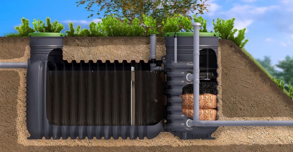 Filtre compact ou fosse tout en un